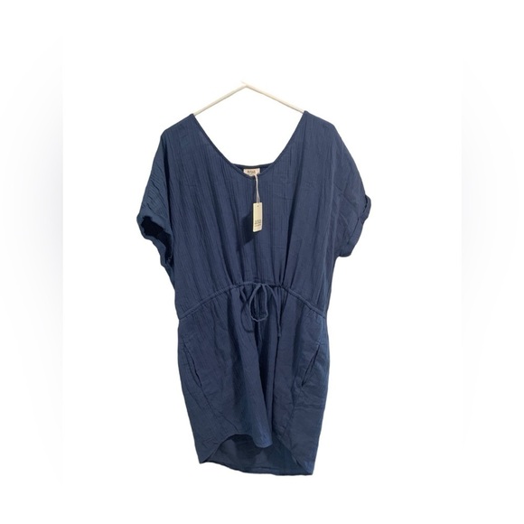 A.n.a Blue Shirt Dress Size XL NWT . - Picture 2 of 6